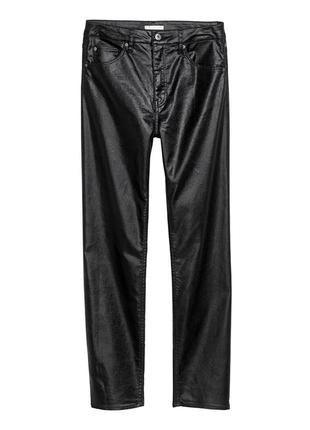 Оригинальные эластичные брюки с завышенной талией от бренда h&m 0532275008 разм. 46