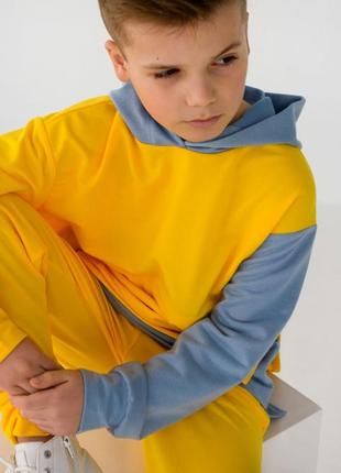 Стильний яскравий трикотажний костюм обманка унісекс4 фото
