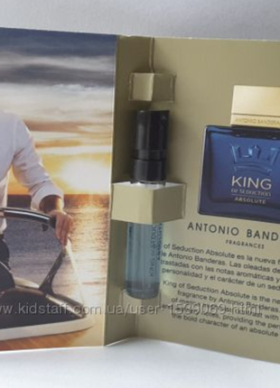 Пробник туалетной воды 1, 5 мл antonio banderas king of seduction absolute1 фото