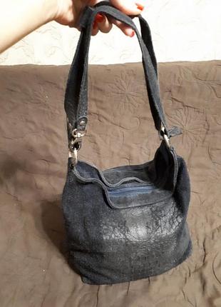 Замшева сумка італійська