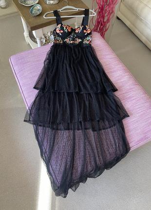 Фатинова сукня оздоблена вишивкою asos9 фото