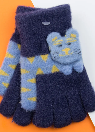 Рукавички для дітей 1 - 2 роки з котиками