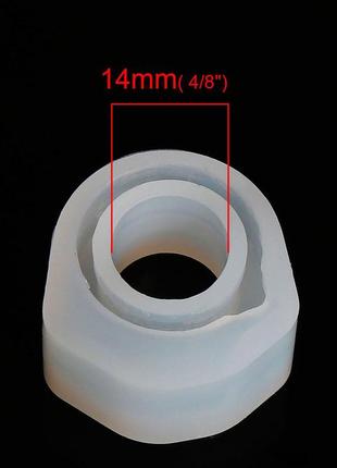 Форма для эпоксидной смолы finding молд кольцо печатка белый силиконовый 40 мм x 28 мм размер 162 фото