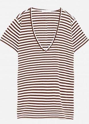 Футболка zara полосатая