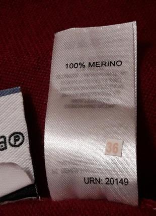100% меріносова вовна  брендовий стильний светр  полувер р. l від  jasper conran debenhams  елітна італійська  пряжа унісекс3 фото