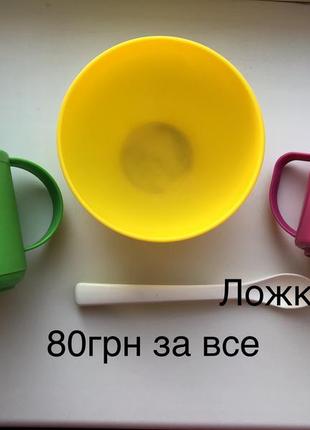 Пластиковая посуда, ложка ikea1 фото