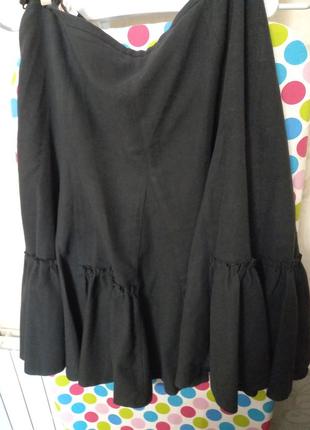 Новая юбка из бархата-велюра под замшу. шикарная выходная праздничная.. размер 48-50-52