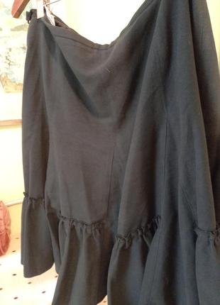 Новая юбка из бархата-велюра под замшу. шикарная выходная праздничная.. размер 48-50-524 фото