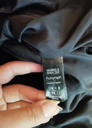 Синее пальто marks&spencer короткое осенне пальто брендовое куртка6 фото