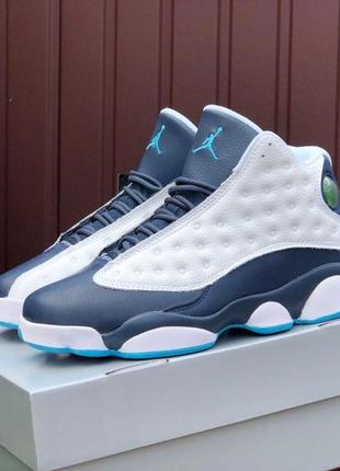 Кроссовки мужские nike air jordan 13 retro синие / кросівки чоловічі ...