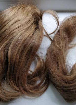 Волосы натуральные детские светло-русого цвета (250г)7 фото