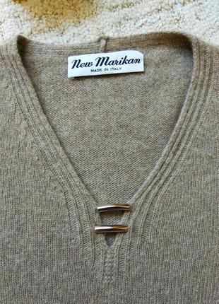 100% натуральный кашемир, базовый кашемировый свитер джемпер пуловер кофта new marikan италия размер м6 фото