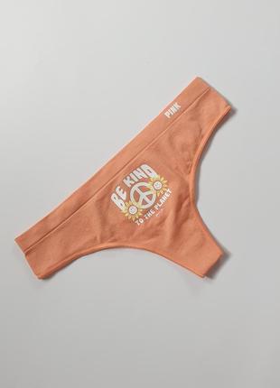 Трусики стрінги з мікрофібри victoria's secret 🔥акція! 🔥 даруємо знижку 12%
