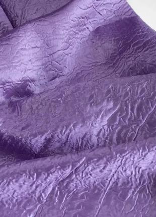 Портьерная ткань жатка фиолетового цвета4 фото