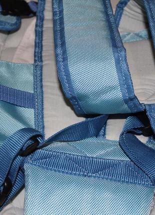 Рюкзак - кенгуру переноска для малыша, слинг голубой б\у4 фото