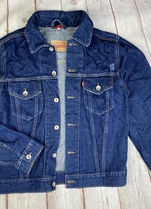 Джинсовка джинсова куртка levis  осінь/весна жіночий піджак джинс2 фото