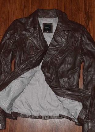 Dark biker jacket женская кожаная куртка косуха натуральная кожа4 фото