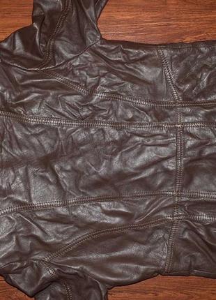 Dark biker jacket женская кожаная куртка косуха натуральная кожа8 фото