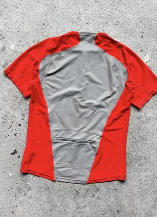 Nike red sport t-shirt dri-fit center logo спортивна футболка2 фото