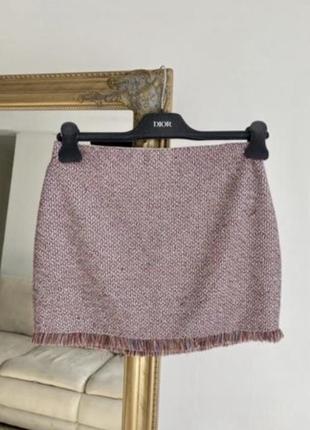 Міні спідниця в стилі твід zara
