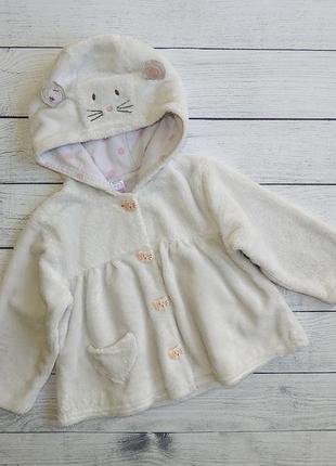 Кофта осінь/весна тепленька next, для дівчинки 9-12 місяців. 80 зростання.
