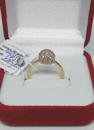 Позолоченное кольцо, колечко, позолота2 фото