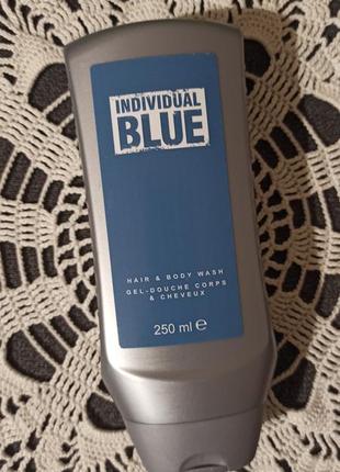 🌷гель для душу для чоловіків"individual blue",250 мл.2 фото