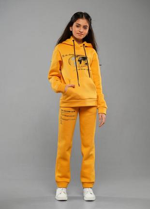 Теплый костюм спортивный девочке