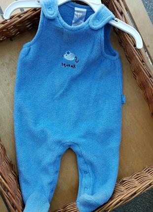 Детский флисовый комбезик на 3мес