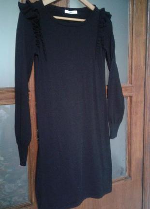 Чёрное платье, сукня по фигуре xs-s