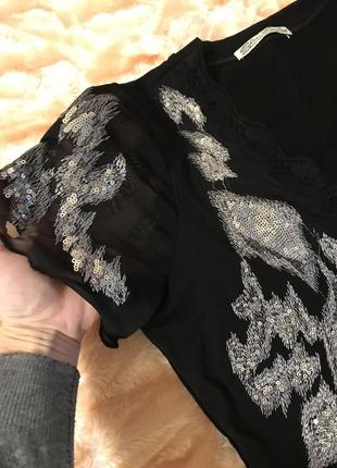 Костюм блузка спідниця з паєтками костюм блуз спідниця на літо3 фото