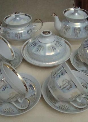 Чайный сервиз карпаты фарфор ссср тфз новый №ст64