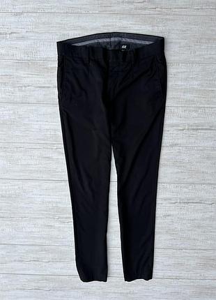 H&m брюки чёрные размер 32 мужские