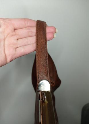 Винтажная дизайнерская антикварная кожаная ретро сумка ридикюль саквояж ретро раритет lacoste8 фото