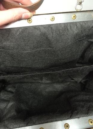 Винтажная дизайнерская антикварная кожаная ретро сумка ридикюль саквояж ретро раритет lacoste10 фото