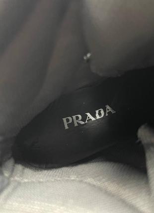 Ботінки prada re-nylon high grey8 фото