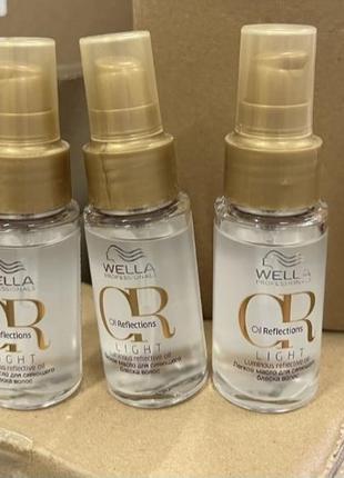 Легка олія для сяючого блиску волоссяwella professionals oil reflection light