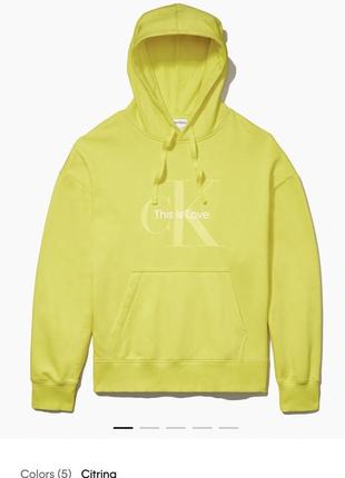 Шикарная худи унисекс calvin klein оригинал размер xl