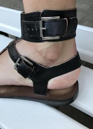 Крутые сандали,босоножки из плотной 100% кожи,37 размер/24-24,5см, next2 фото