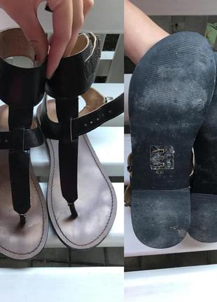 Крутые сандали,босоножки из плотной 100% кожи,37 размер/24-24,5см, next4 фото