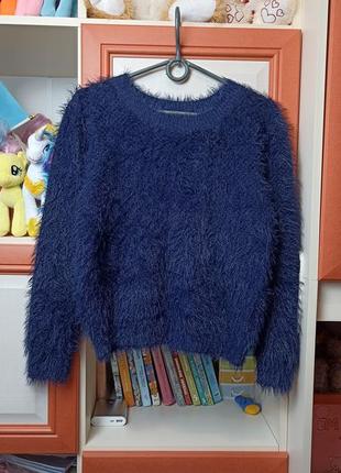 Свитер кофта кофточка теплая пушистая