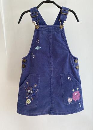 Вельветовий сарафан, сукня для дівчинки