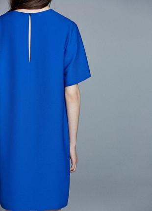 Синее платье свободного кроя от mango4 фото