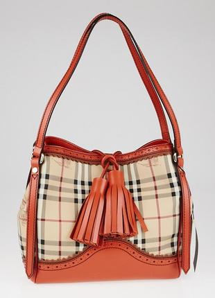 Шикарная кожанная сумка burberry, оригинал
