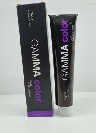 Erayba gamma перманентная крем-краска для волос 8/10 светлый пепельный блонд 100 мл