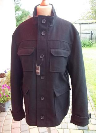 ( xxl - 54 / 56 р ) george мужское пальто черное большой размер новое оригинал10 фото