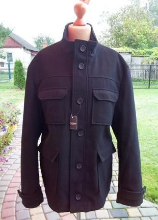 ( xxl - 54 / 56 р ) george мужское пальто черное большой размер новое оригинал1 фото