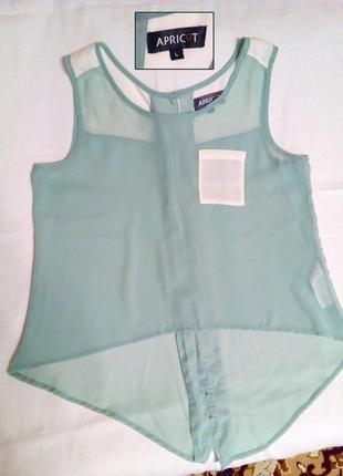 Жіноча літнє блузочка м'ятного кольору