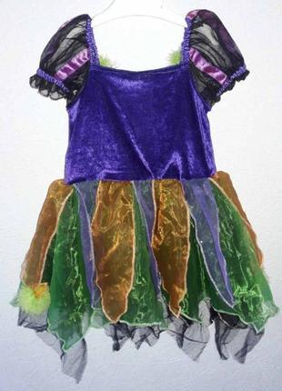 Карнавальний костюм відьми, костюм на хеллоуїн на 3-4 роки3 фото