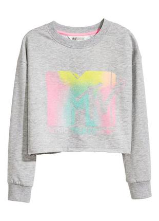 Короткий тёплый топ h&m mtv